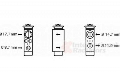 VAN WEZEL 37001412 -  Расширительный клапан, кондиционер